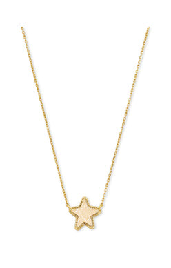 Jae Star Gold Pendant Necklace in Iridescent Drusy | Kendra Scott