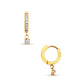 Alessia Huggie Hoop Earring