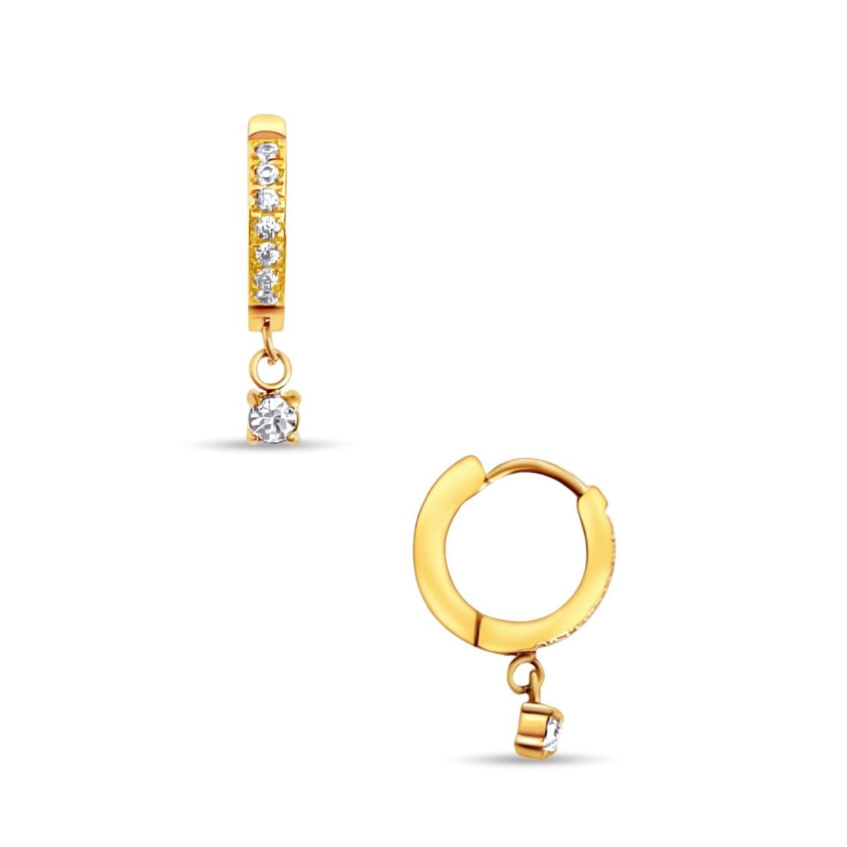 Alessia Huggie Hoop Earring