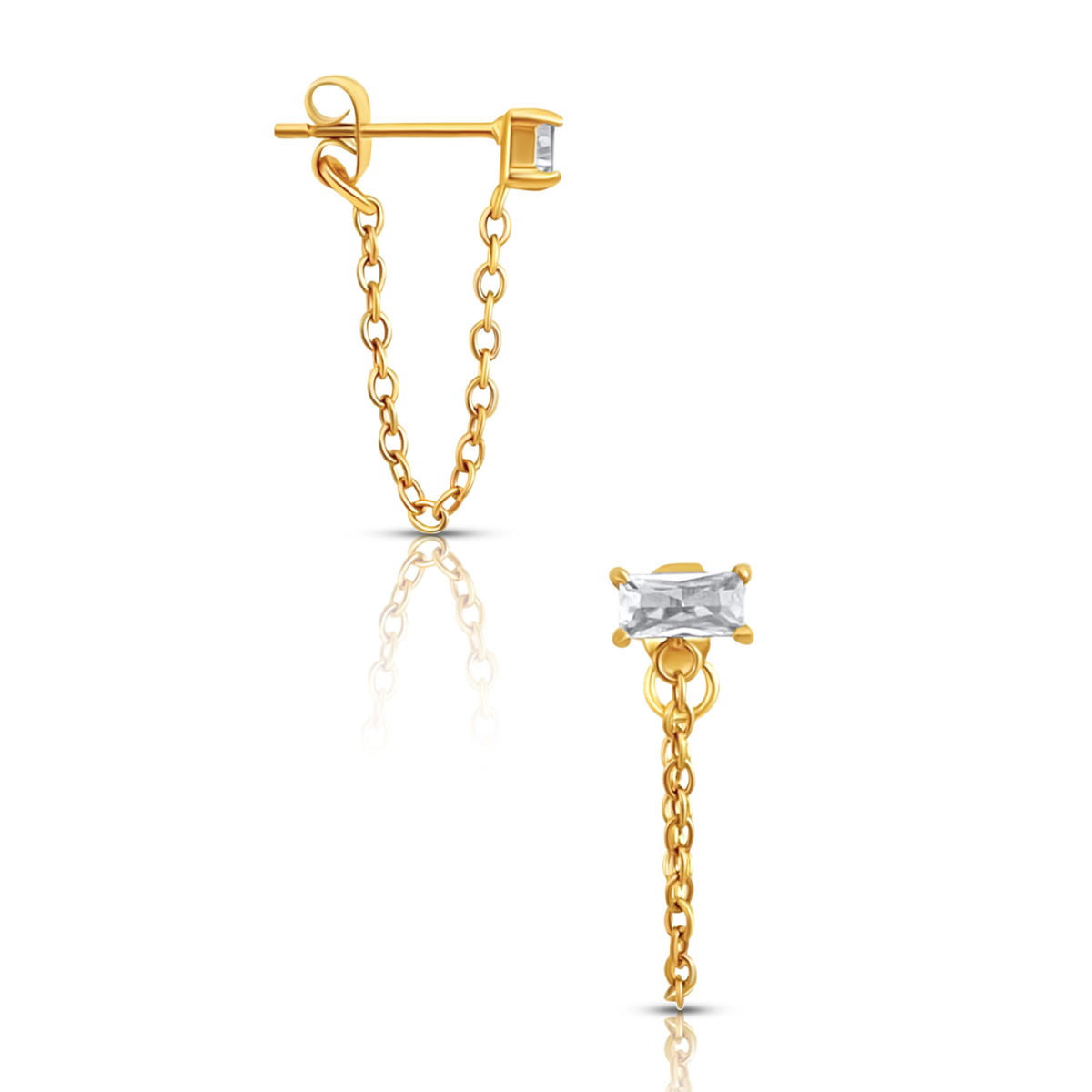 Bella Chain Stud Earring