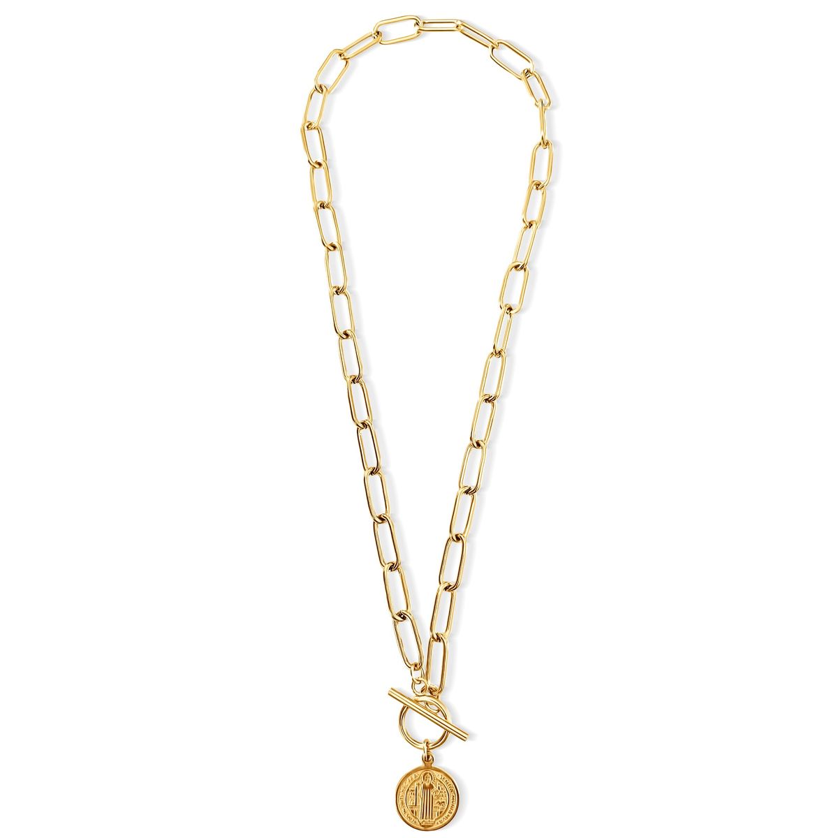 Rowan Toggle Chain Coin Necklace