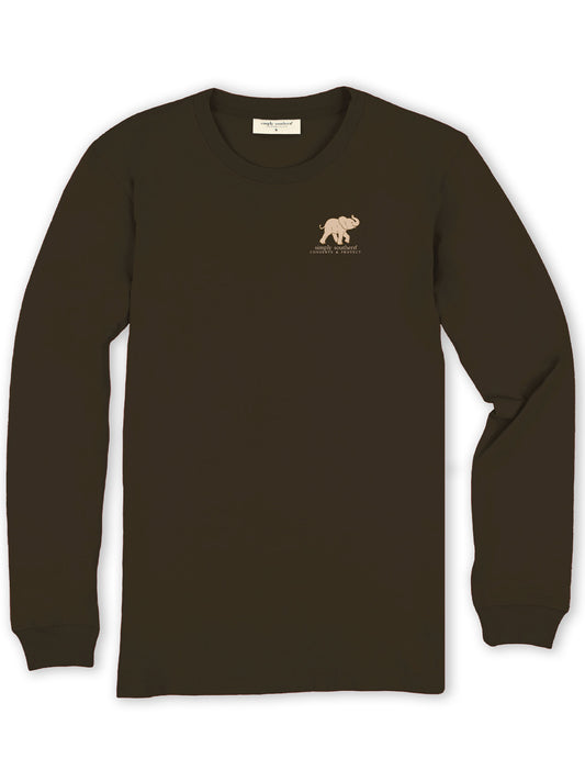 Pumpkin Elephant Track SS Long Sleeve -