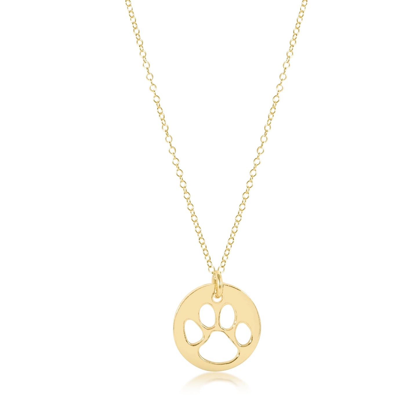 16in Gold Disco Paw Prints