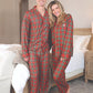 SS Red Plaid Button Up Pajama Set -