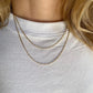 Thin Figaro Chain 18K GF -