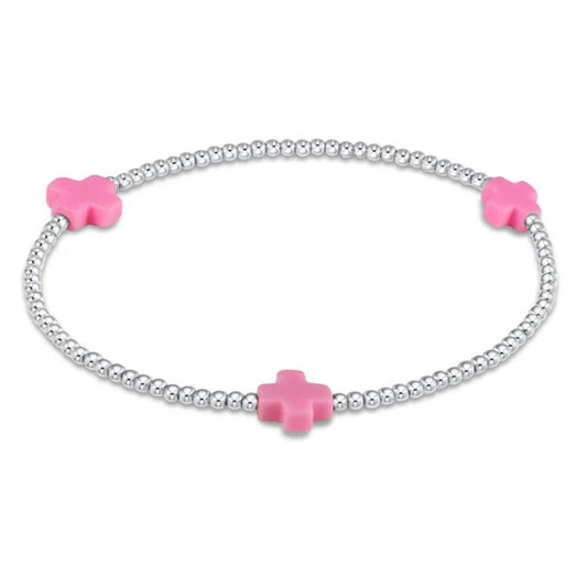 Signature Cross Sterling 2mm Bright Pink