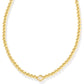 Abbie Beaded Necklace Gold Natural MOP