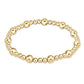 Classic Sincerity Pattern 6mm Gold Bracelet