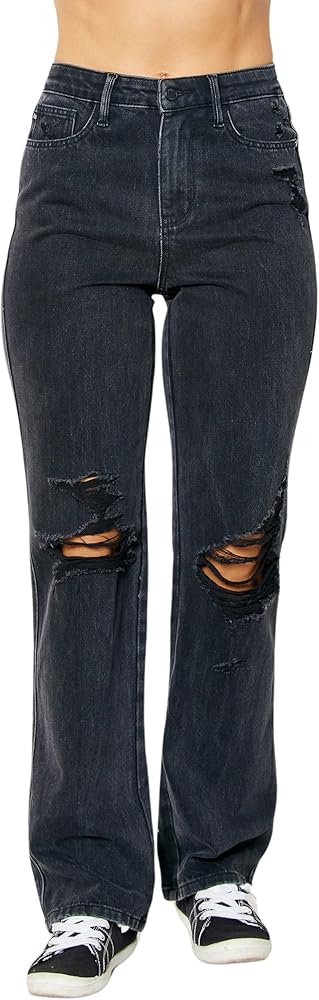 HW Rigid Magic Black Distressed Jeans -