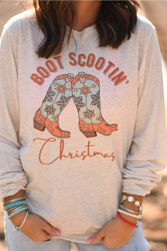 Boot Scootin Christmas Long Sleeve