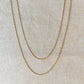 Thin Figaro Chain 18K GF -