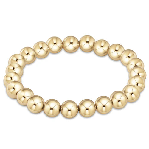 8mm Gold Bead Classic Gold