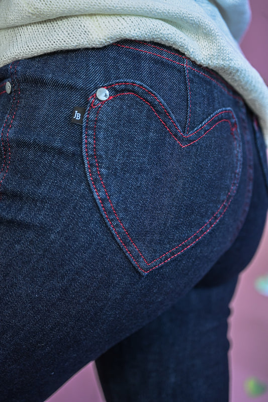 Heart Pocket Skinny Jeans