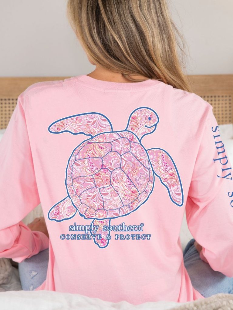 Light Pink Paisley Turtle Long Sleeve -