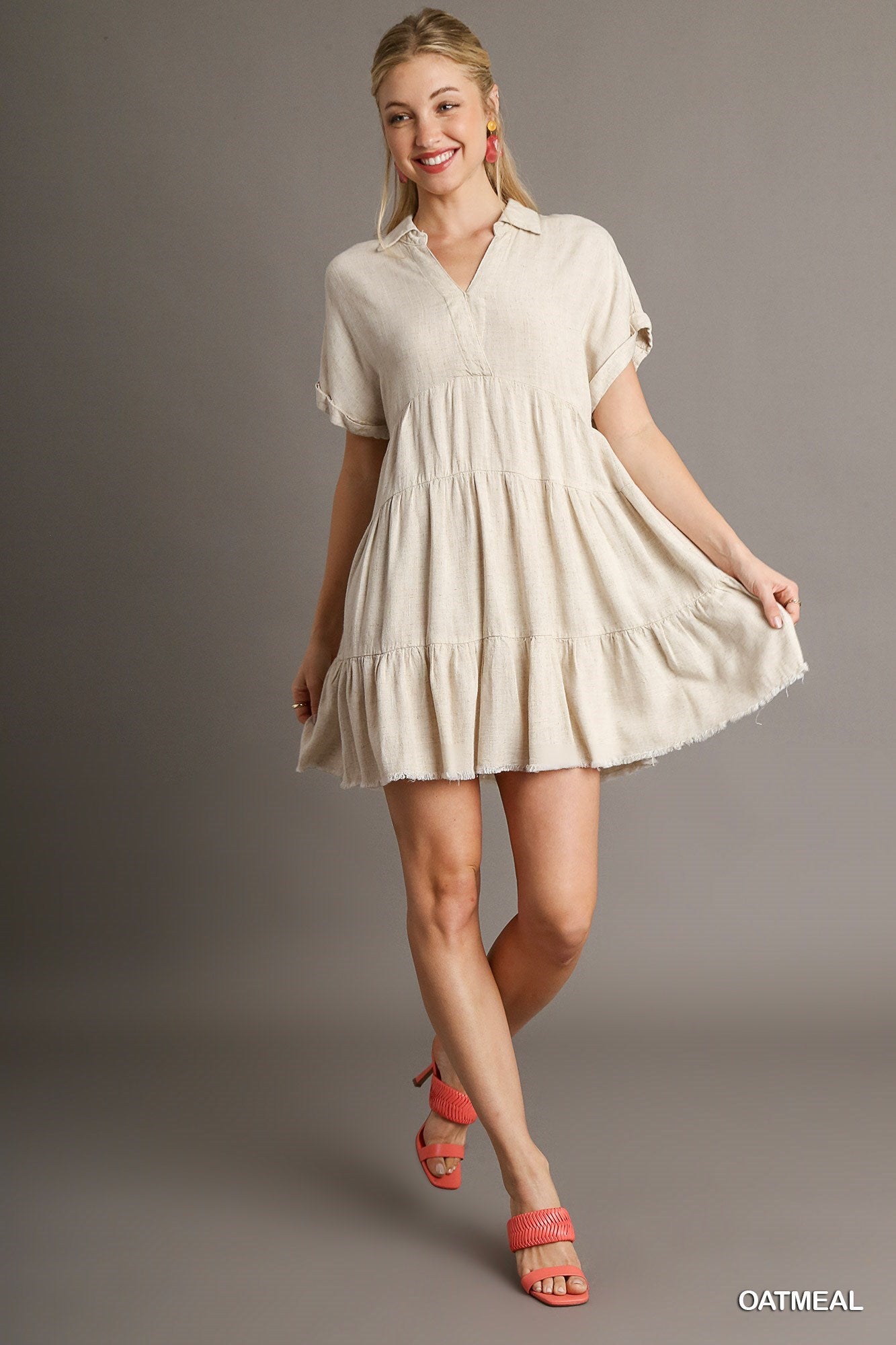 Oats Linen Dress -