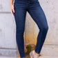 Dark Wash High Waist Skinny Jeans Core Style 82253