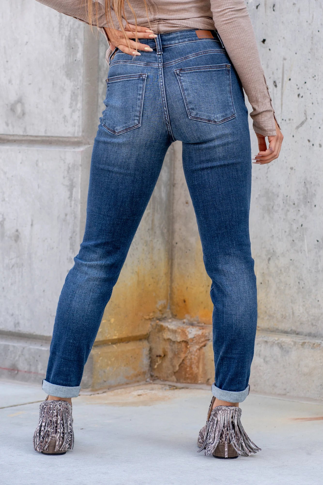 Cuffed Slim Fit Jeans Core Style 82428