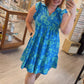 Somewhere Sunny Blue Mix Dress -