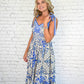 Mykonos Blue Dress -