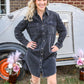 Black Corduroy Duster -