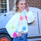 Too Limited Flower Sweater -