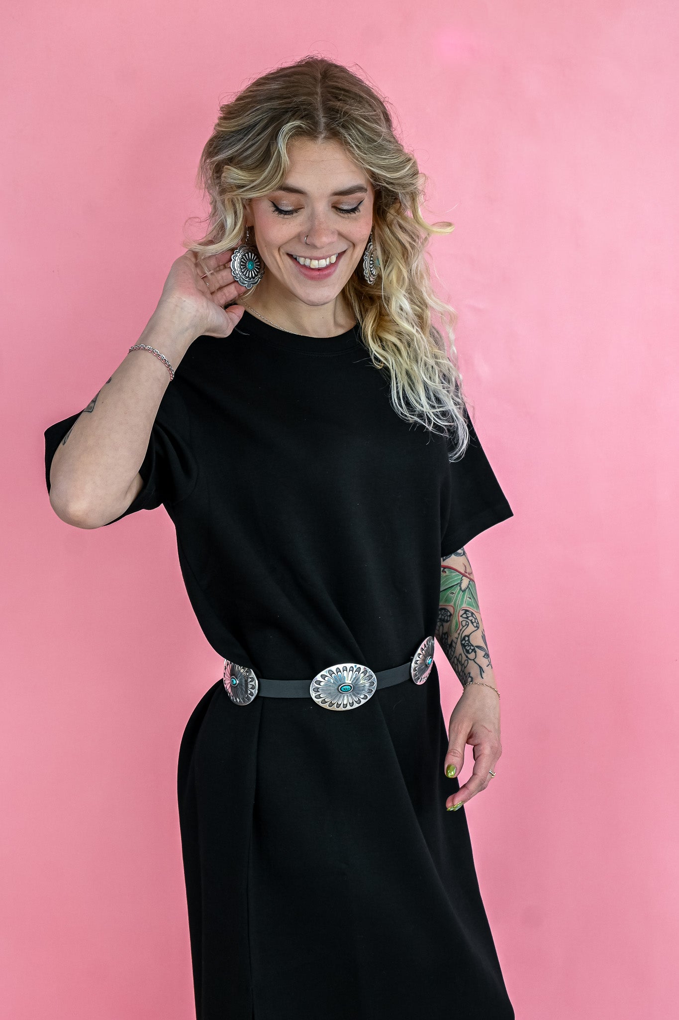 Nancy's Little Midi Black Dress -