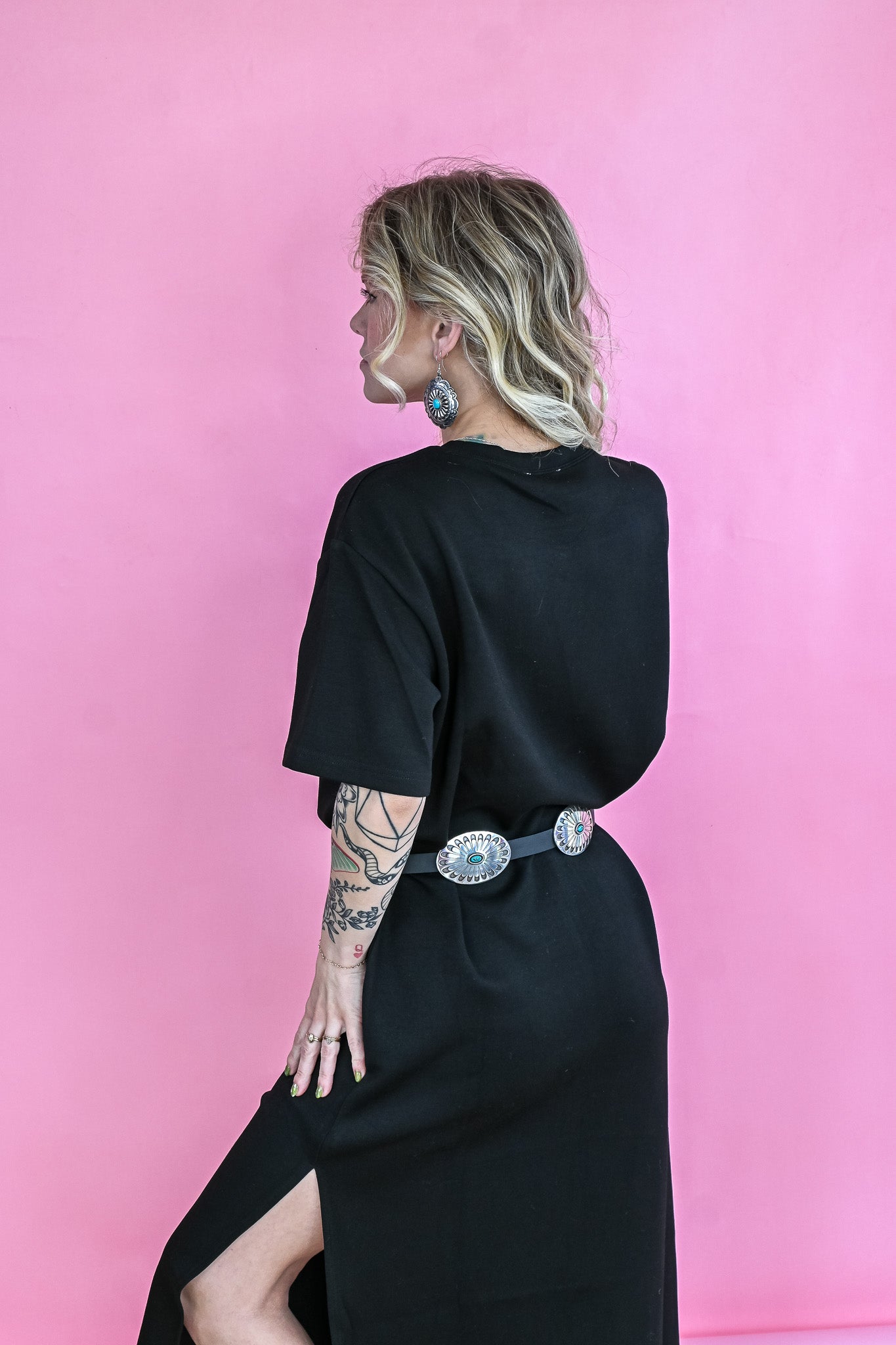 Nancy's Little Midi Black Dress -