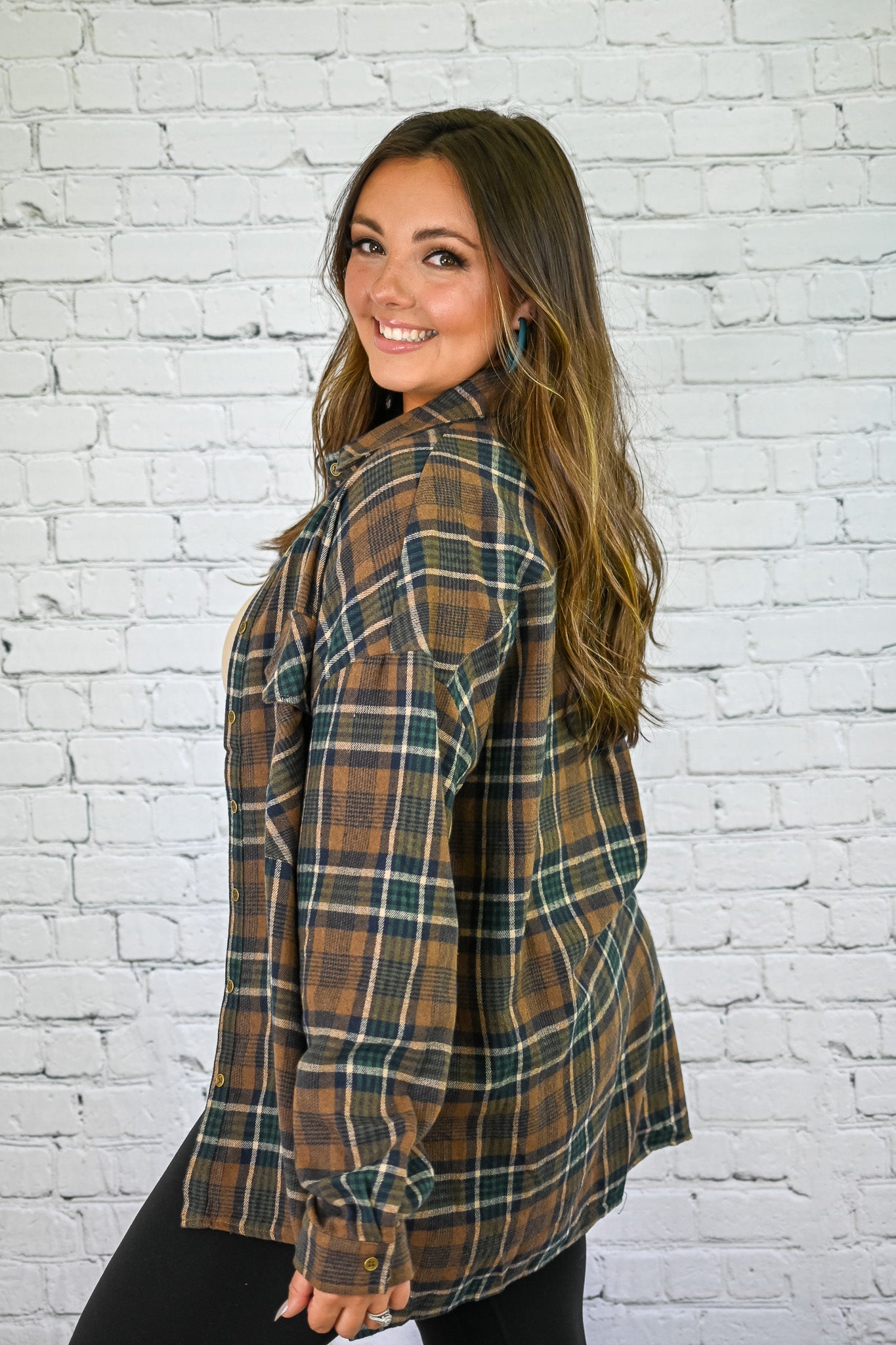 Pumpkin Spice Plaid Flannel – She Is Boutique