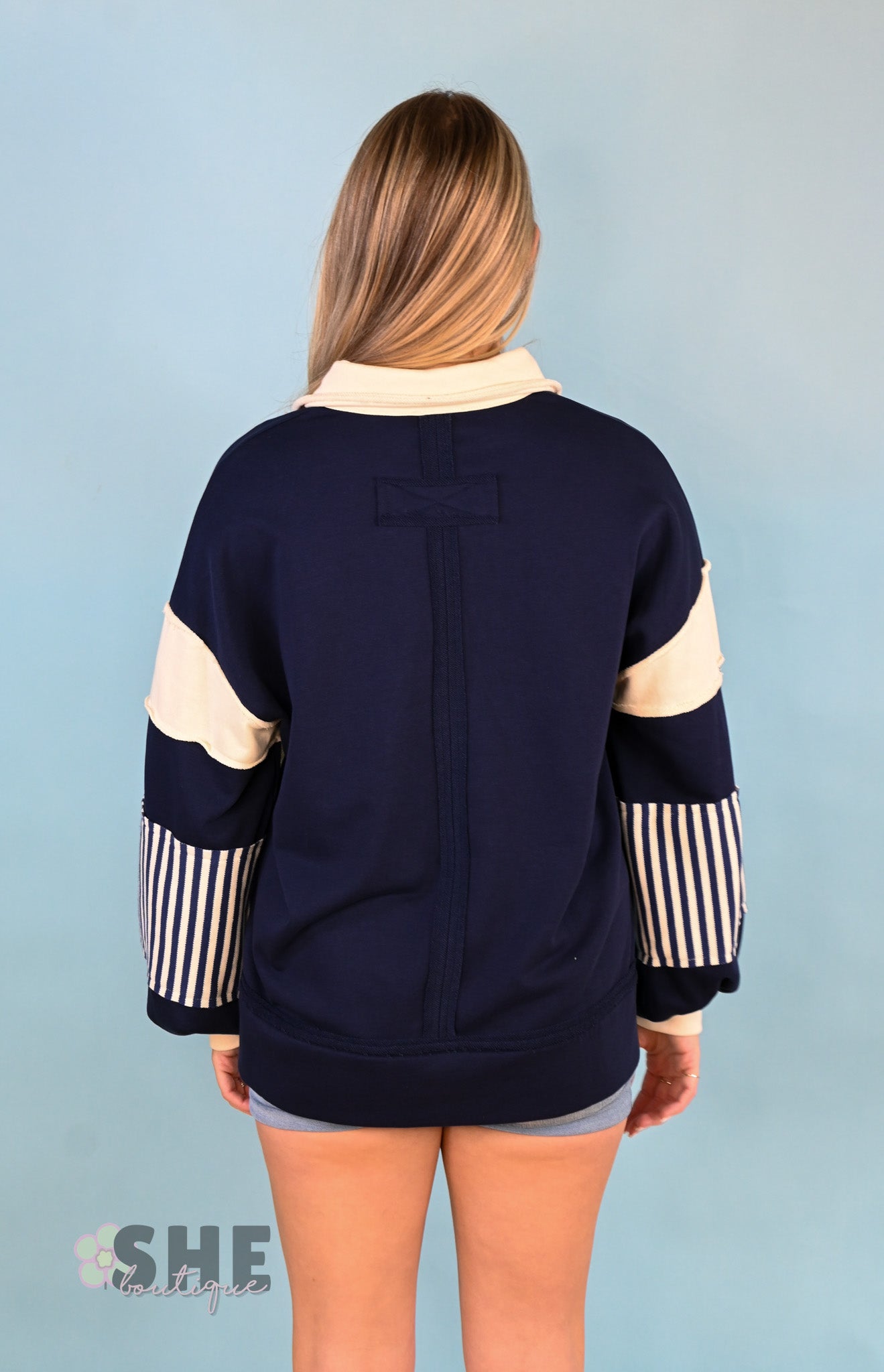 Navy Rugby Pullover -