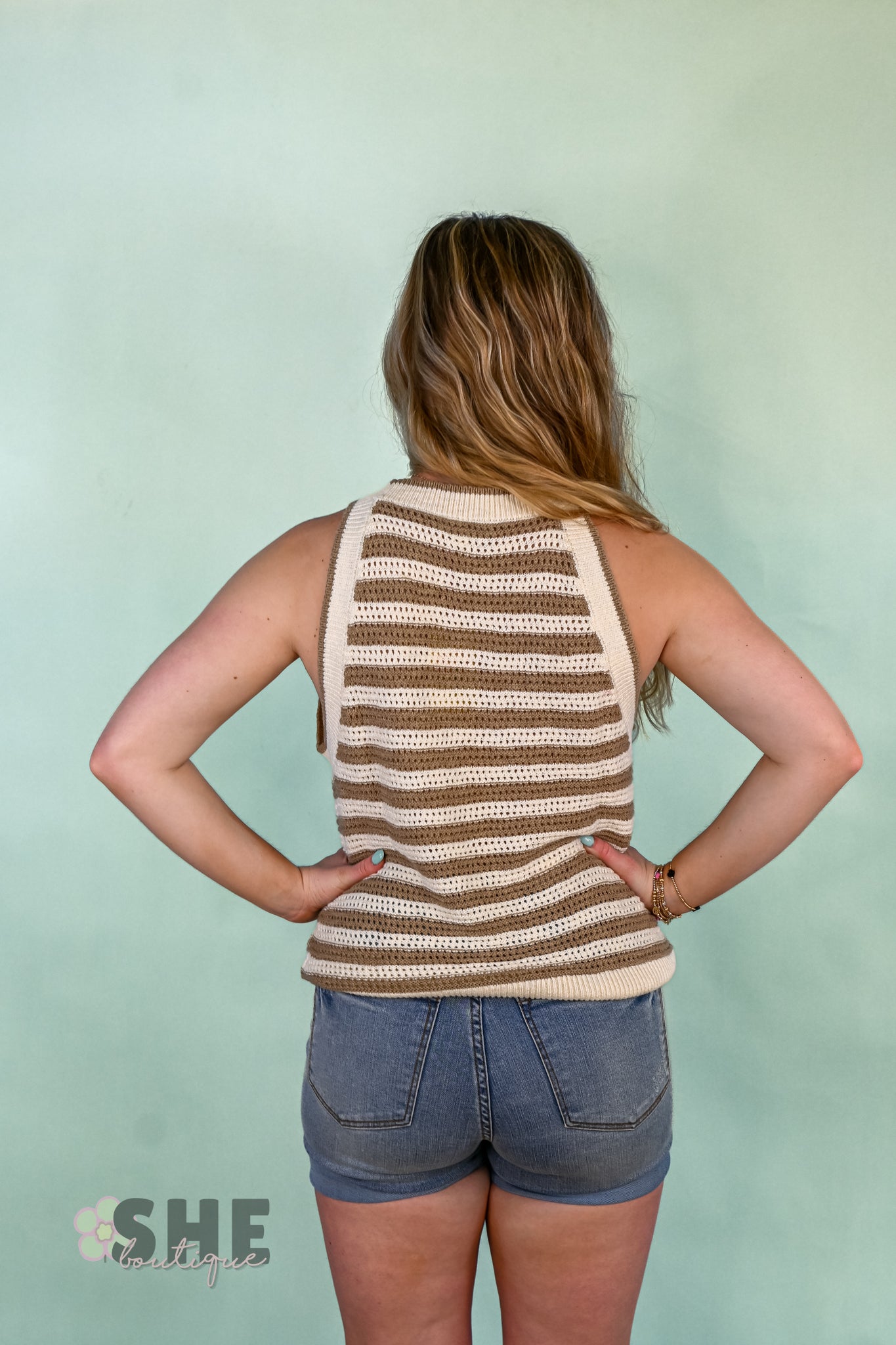 Styles Striped Knit Tank -