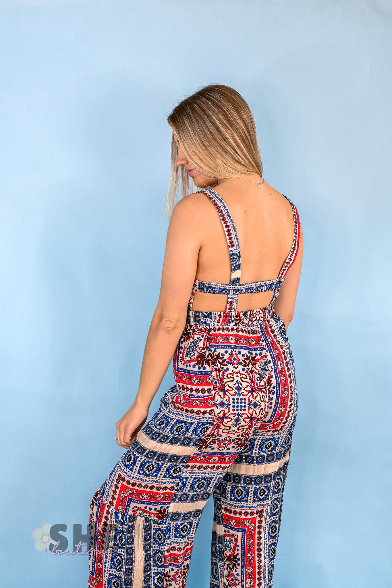 Americana Printed Jumpsuit -