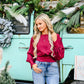 The Mira Burgundy Top