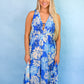 Hawaiian Blue Maxi Dress -