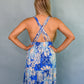 Hawaiian Blue Maxi Dress -