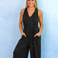 Effortlessly Cute Jumpsuit - Black -