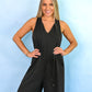 Effortlessly Cute Jumpsuit - Black -