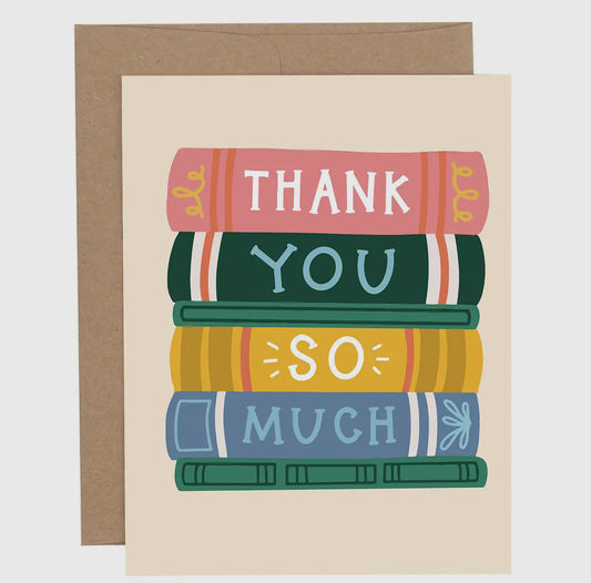 Thank You So Much Books Card