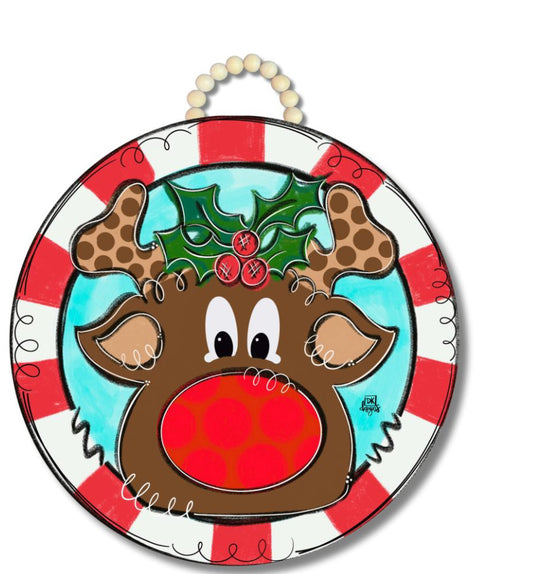 Reindeer Door Sign