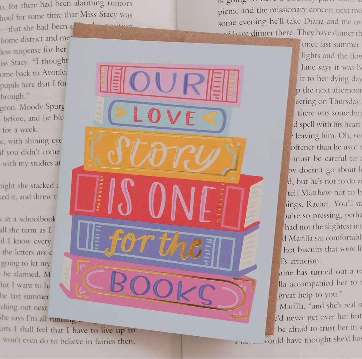 Our Love Story Books Card