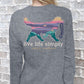 Sunset Dog Charcoal Long Sleeve -