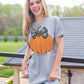 Black Bow Pumpkin SS Tee