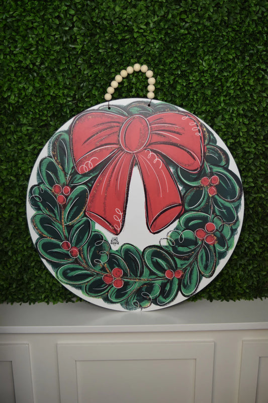 Traditional Wreath Door Sign