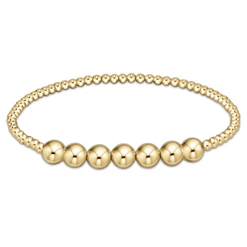 Beaded Bliss Gold 6MM Bracelet