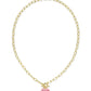 Haisley Heart Enamel Blush Rhod Necklace