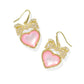 Haisley Gold Drop Earrings - Blush MOP