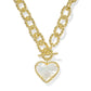 Haisley Heart Statement Necklace - Gold