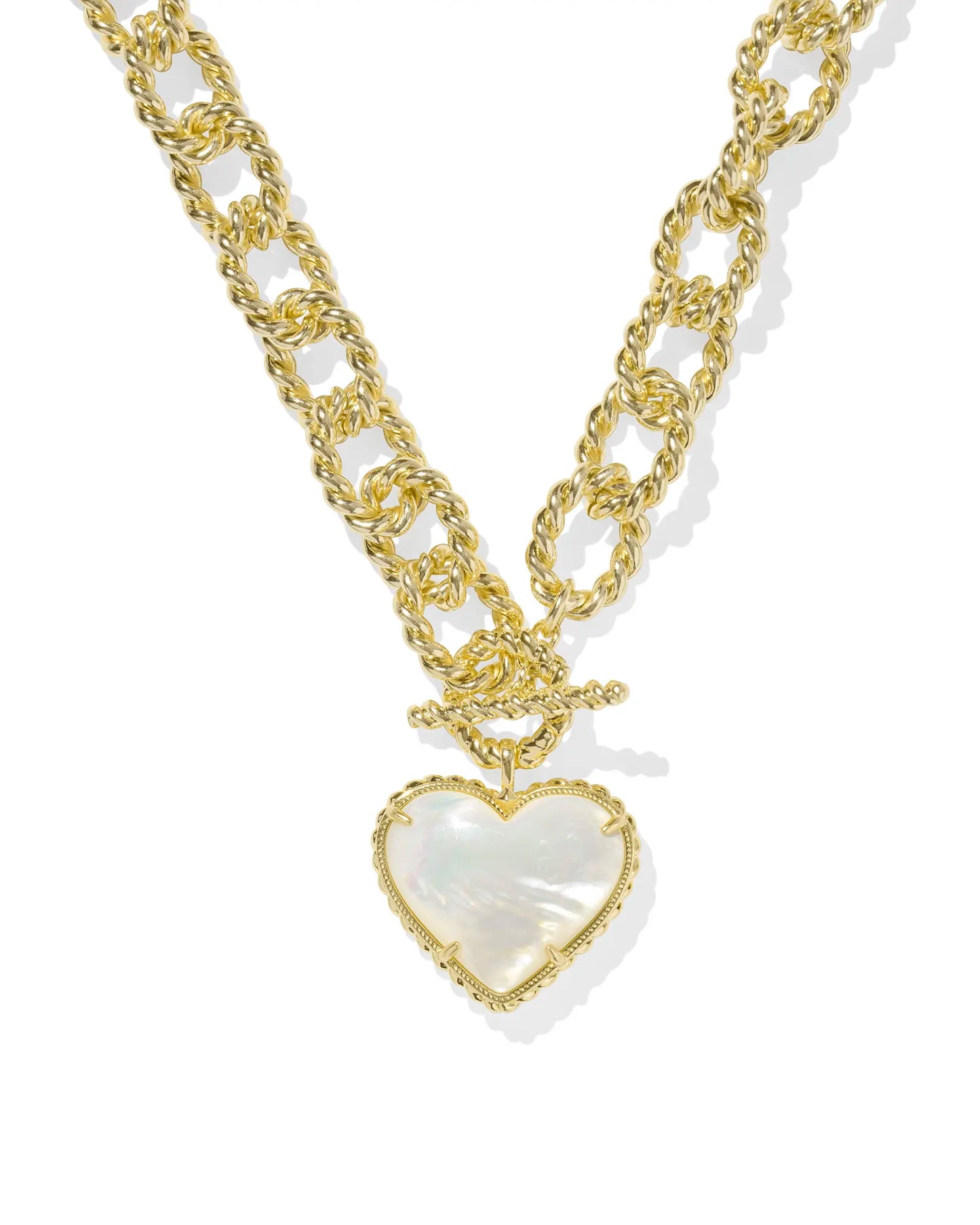 Haisley Heart Statement Necklace - Gold