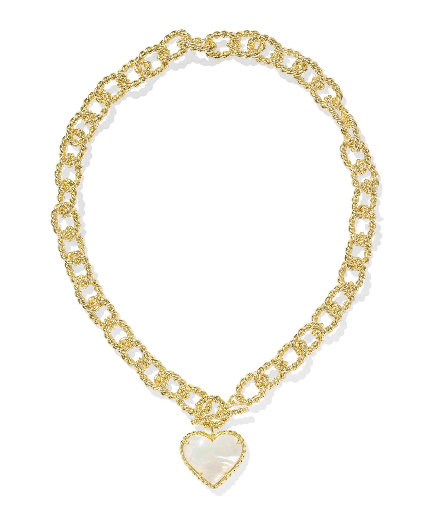 Haisley Heart Statement Necklace - Gold