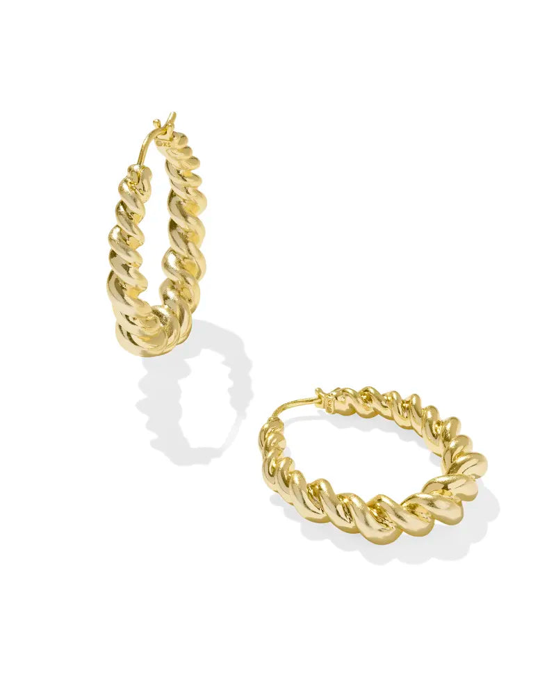 Haisley Hoop Earrings - Gold