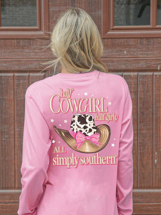 Half Cowgirl Half Girly Long Sleeve -